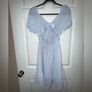 Exlura Powder Blue Babydoll Dress